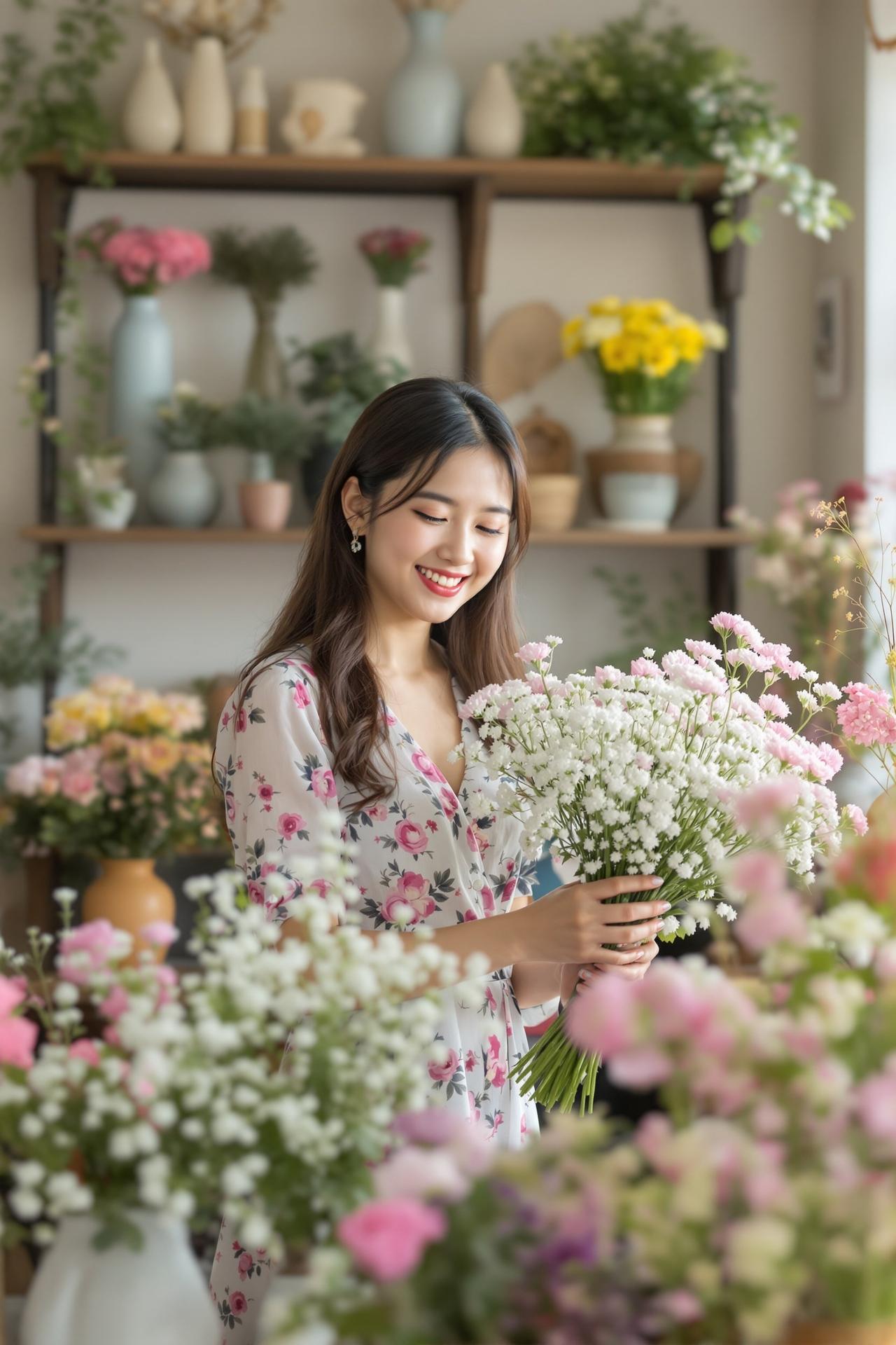明星生图-花店日记-周甜甜