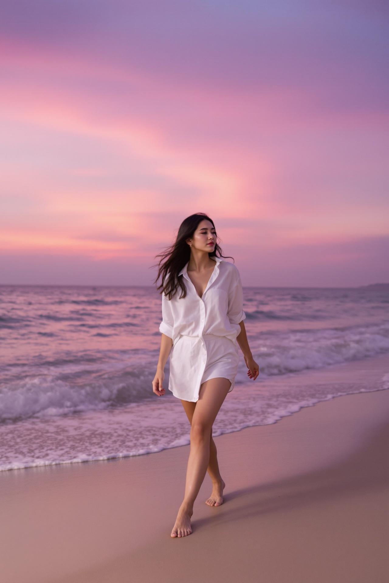 明星生图-海边漫步-樱井美咲
