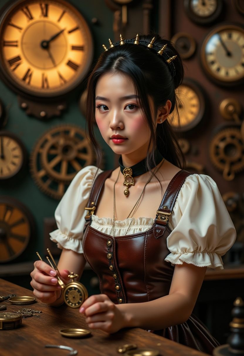 明星生图-钟表屋的少女-钟小灵